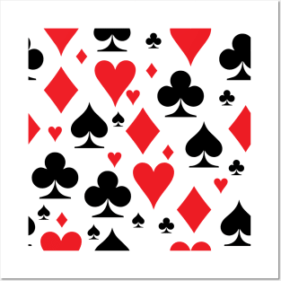 Playing Card Symbols Suit Pattern Posters and Art